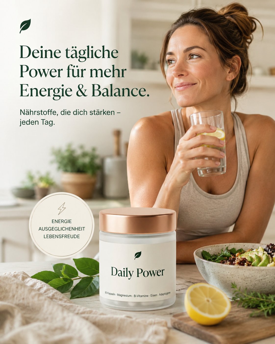 Daily Power – Lifestyle Headline Ad